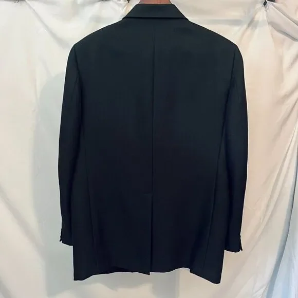 RICHARD CATE MENS VINTAGE SUIT JACKET - BLACK​ - Picture 5 of 12